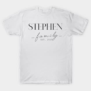 Stephen Family EST. 2020, Surname, Stephen T-Shirt